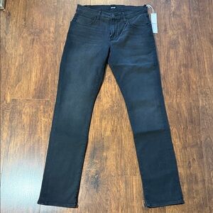 Hudson Jeans Slim Straight in Black Blake 32x34